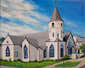 Commissioned Church Painting by Susanna Pantas